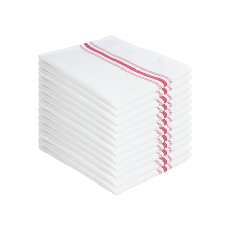Monarch Brands Bistro Napkins - Red, 12PK PNP-BISTRO-R